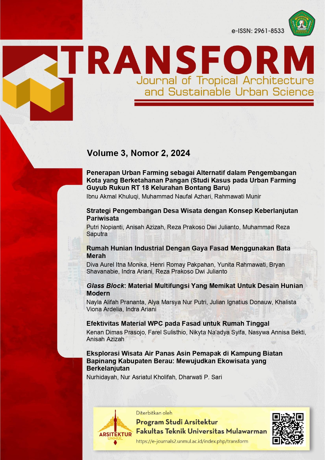 					View Vol. 3 No. 2 (2024): TRANSFORM
				