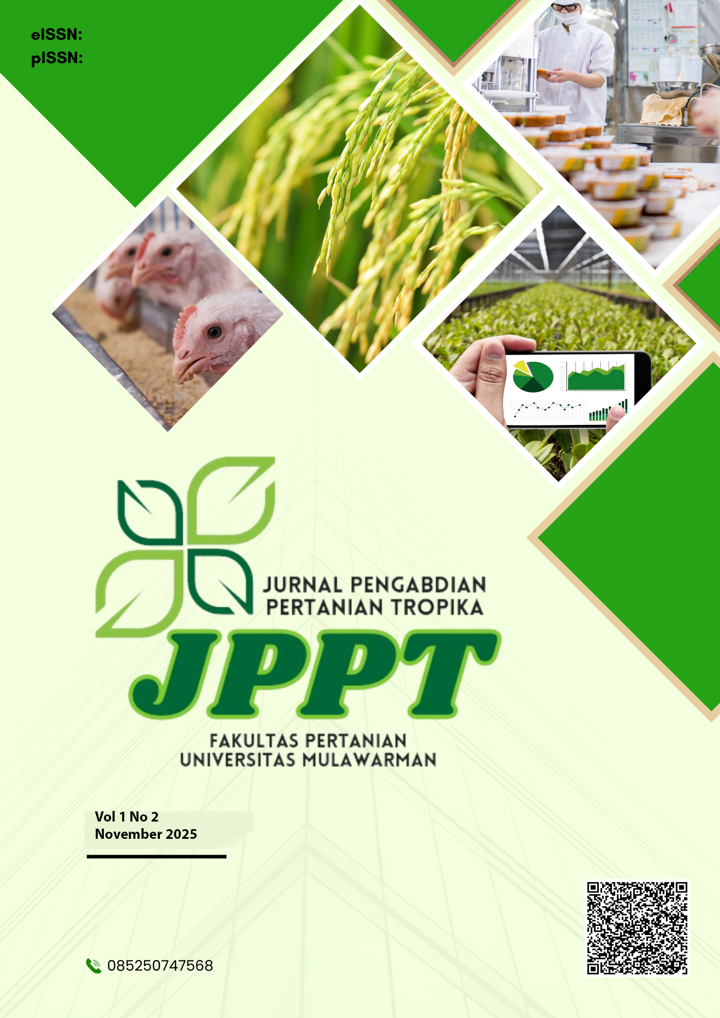 					View Vol. 1 No. 2 (2025): Jurnal Pengabdian Pertanian Tropika
				